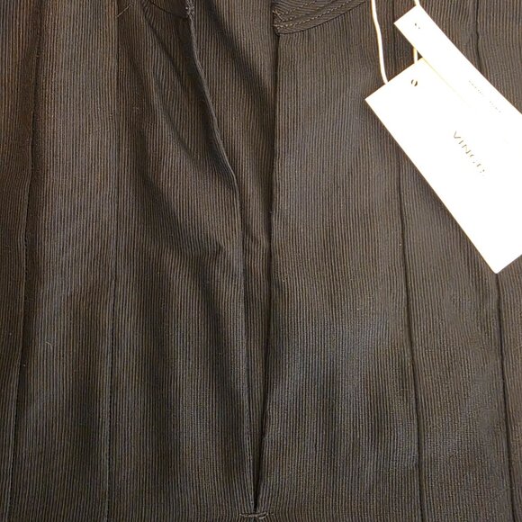 Vince Crinkle Plisse Pleated Dress Women's 0 Coastal Blue Navy Long Sleeve NWT - Picture 4 of 13